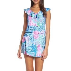 Lilly Pulitzer Alessa Romper/ Skort Dress in Sink or Swim, size XS